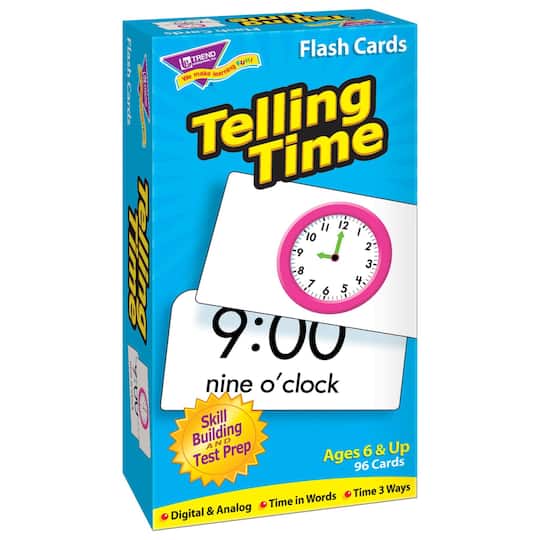 Trend Enterprises® Telling Time Skill Drill Flash Cards